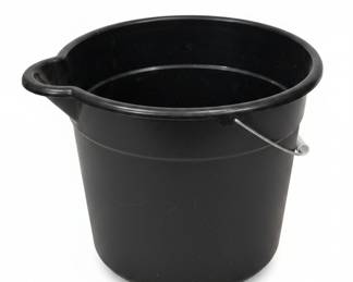 Standard Black Plastic Utility Bucket