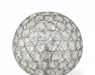 Elegant Designs 8" Crystal Ball Sequin Table Lamp