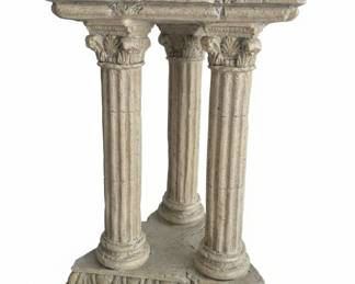 Neoclassical Style Corinthian Column Pedestal
