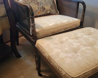 Chair and Ottoman By Ephraim Marsh. North Carolina.