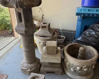 Antique Japanese Stone Lantern Kasuga Style each fourth image