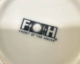 Front of the House FOH White Porcelain Mugs second image