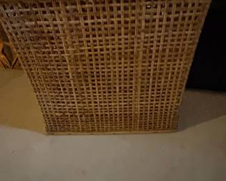 Woven Wicker Storage Chest or Trunk with Lid
