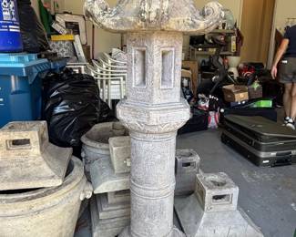 Antique Japanese Stone Lantern Kasuga Style each second image