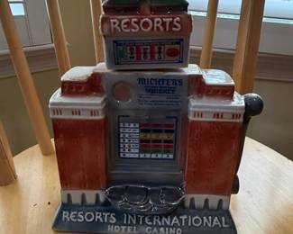 Michters Whiskey Resorts International Hotel Casino Slot Machine Decanter by Regal China