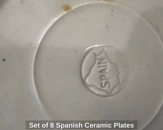 Set of Spanish Ceramic Plates third image