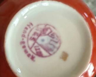 Crown Staffordshire HandPainted Porcelain Teacup and Saucer Set second image