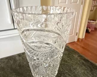 American Brilliant Cut Glass Vase