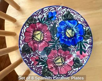 Set of Spanish Ceramic Plates second image