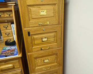 Winners Only Oak FourDrawer Filing Cabinet