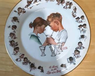Gorham A Day in the Life of a Boy Collector Plate by Norman Rockwell
