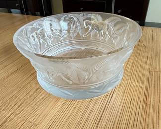 Lalique Jungle Crystal Bowl