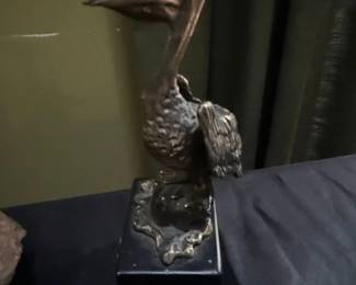 Pelican Sculpture by Couroc
