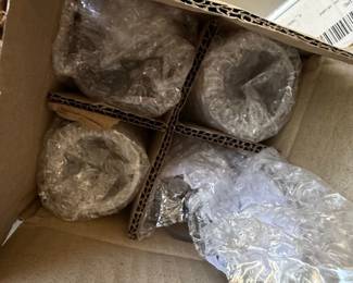 Clear Glass Tumblers with S Base Mark second image