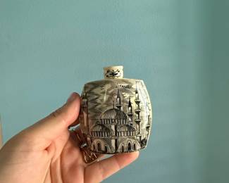 Vintage Istanbul Ceramic Souvenir Decanter