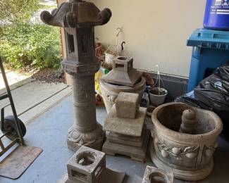 Antique Japanese Stone Lantern Kasuga Style each sixth image