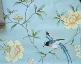 Gracie Hand Painted Chinoiserie Wallpaper Panel