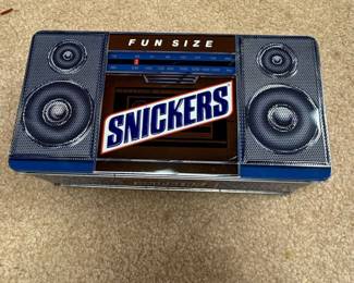 Snickers Fun Size Boombox Radio Tin