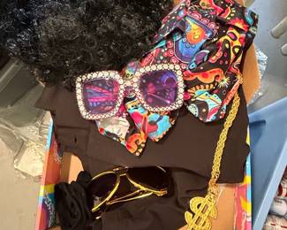 s or s Disco or HipHop Costume Accessory Set