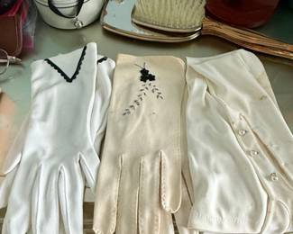 Vintage Ladies Dress Gloves Assortment Pairs