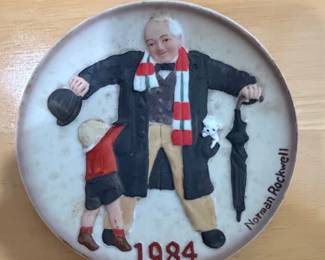 Norman Rockwell Big Moment Annual Mini Plate