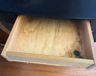 MidCentury Modern Style Console Table with Drawer and Shelf second image