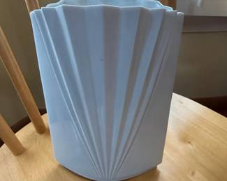 White Ceramic Fan Vase Rosenthal StudioLine