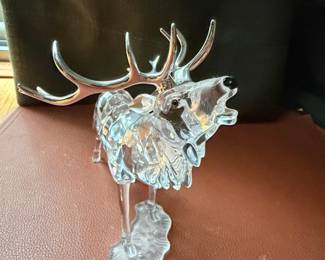 Swarovski Crystal Stag Figurine second image
