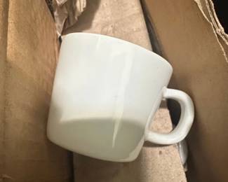 Front of the House FOH White Porcelain Mugs