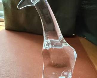 Orrefors Sweden Crystal Giraffe Figurine