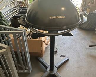 George Foreman Serving Indoor or Outdoor Electric Grill with Stand third image
