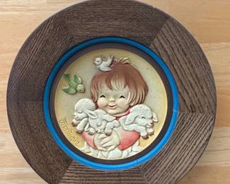 ANRI The Shepherdess Ceramic Plaque by Ferrandiz