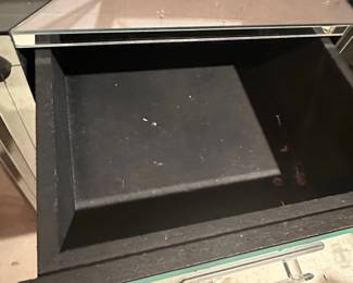 Ello Mirrored Mid Century Skyscraper Nightstand second image