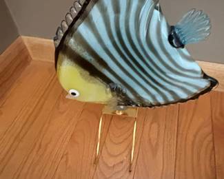 Murano Style Glass Fish Sculpture