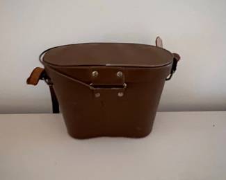 Vintage Leather Binoculars Case
