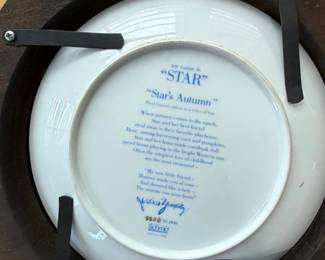 Stars Autumn Collector Plate by Jessica Zemsky second image