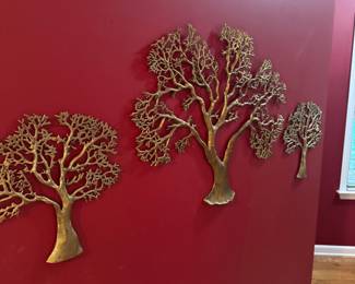Brass wall art