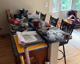 Bar ware, stools, engineering paper products, bar stools, etc
