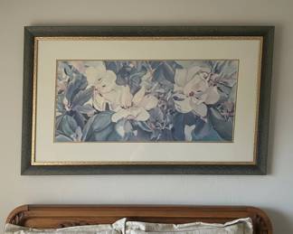 Lena Liu Magnolia Print in Ornate Frame