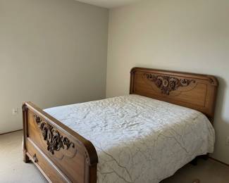 Ornate Carved Wood Bedroom Set