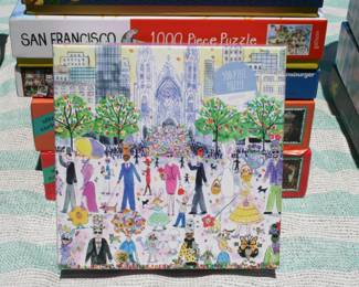 Galison Easter Parade Piece Jigsaw Puzzle by Michael Storrings