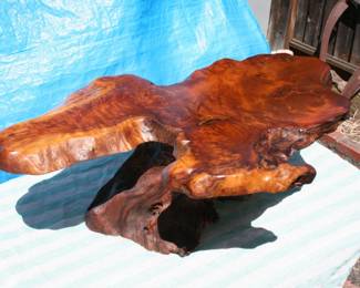 Redwood Burl Live Edge Coffee Table