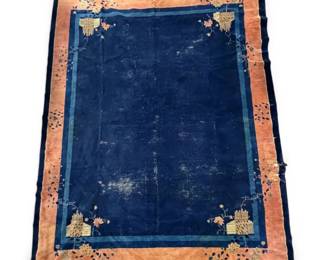 Antique Chinese Art Deco Rug 110 x 96
