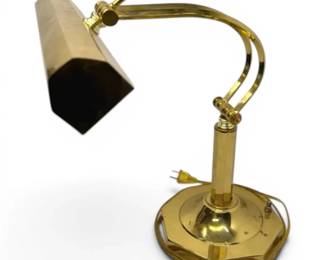 Vintage Brass Articulated Drafting Lamp