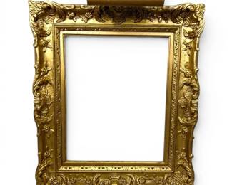 Ornate Gold French Baroque Style Frame With Light
