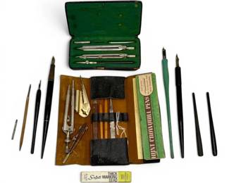 Dip Pens, Compasses, More Vintage Drafting Tools