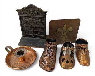 BronzeToned Shoes, Bookends, More