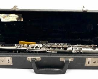 Antique Straight Soprano Saxophone w Case Hug Co., Zurich, Switzerland