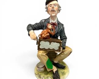 Arnart Creations Organ Grinder w Monkey Porcelain Figurine
