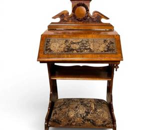 Antique Prie Dieu Wooden Kneeling Prayer Desk